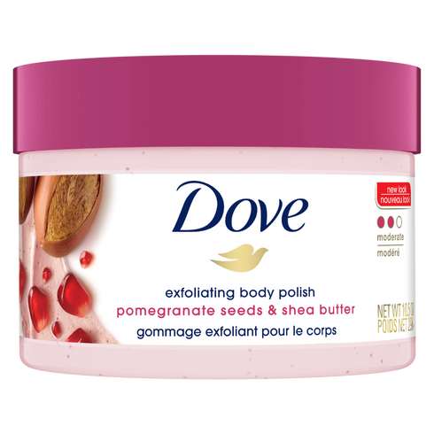Dove Body Polish Pomegranate Seeds & Shea Butter Moderate Exfoliating Body Scrub 298g