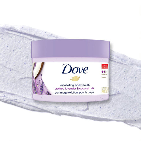 Dove Body Polish Crushed Lavender & Coconut Milk Moderate Exfoliating Body Scrub 298g