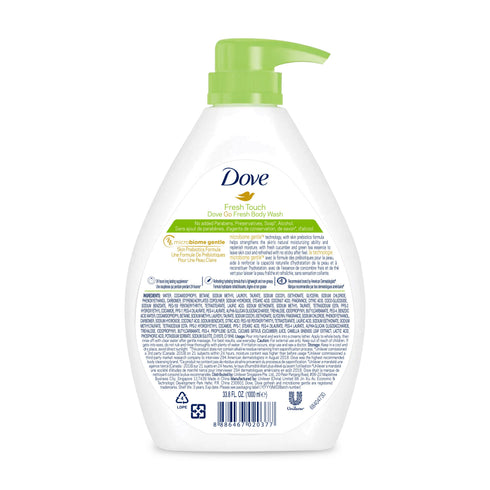 Dove Fresh Touch Cucumber & Green Tea Body Wash 1L