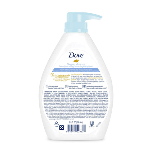 Dove Oxygen Moisture Body Wash 1L