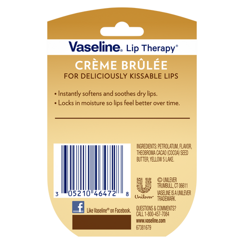 Vaseline Lip Therapy Creme Brulee Lip Balm 7g