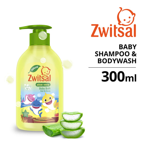 Zwitsal Aloe Vera Baby Hair & Body Wash 300ml