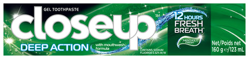 Closeup Menthol Fresh Toothpaste 160G