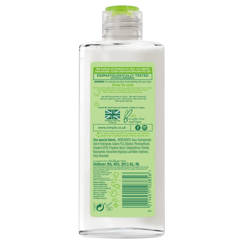 Simple Kind To Skin Soothing Facial Toner 200ml