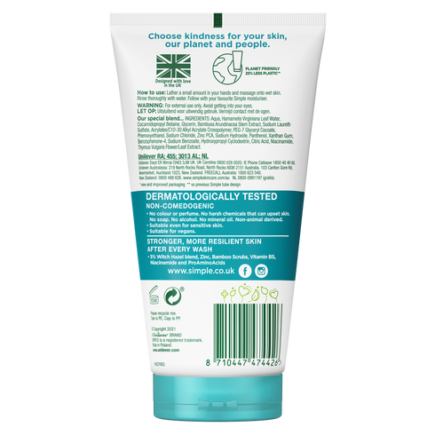 Simple Daily Skin Detox Clear Pore Scrub 150ml