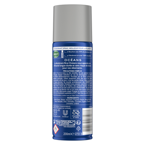 Brut Oceans Deodorant Spray 200ml