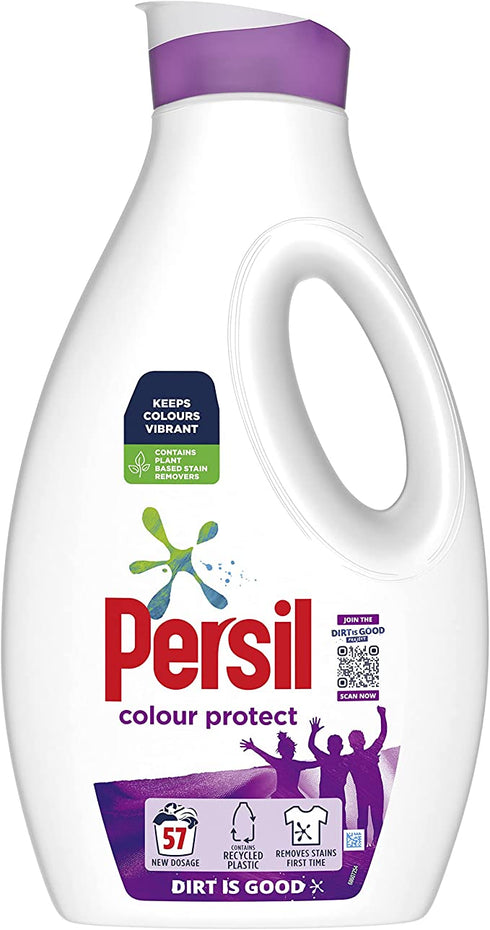Persil Colour keeps colours bright Laundry Washing Liquid Detergent 100% recyclable bottle 57 wash 1.539L