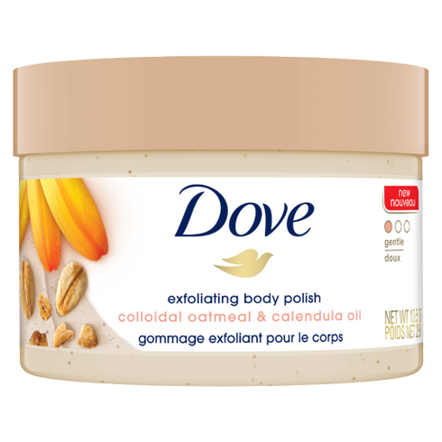 Dove Body Polish Colloidal Oatmeal & Calendula Oil Gentle Exfoliating Body Scrub 298g