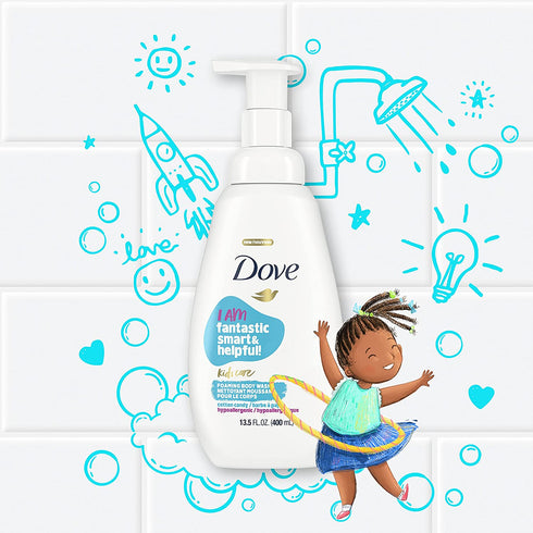 Dove Kids Hypoallergenic Foaming Body Wash Cotton Candy 400ml