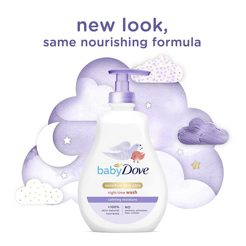 Baby Dove Sensitive Skin Care Night Time Wash 400ml