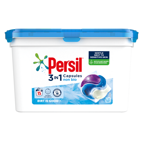 Persil 3in1 Non Bio Laundry Capsules 15 Washes