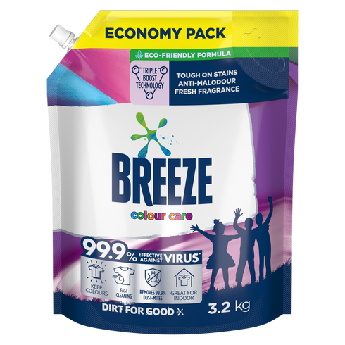 Breeze Colour Care Liquid Detergent 3.2kg Refill