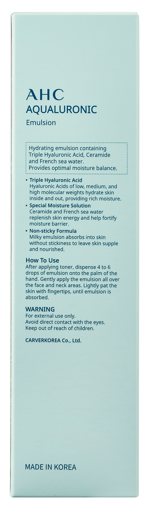 AHC AQUALURONIC Emulsion 120ml