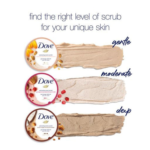 Dove Body Polish Brown Sugar & Coconut Butter Deep Exfoliating Body Scrub 298g