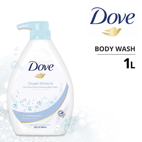 Dove Oxygen Moisture Body Wash 1L