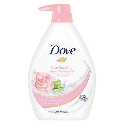 Dove Soothing Rose & Aloe Vera Body Wash 1L