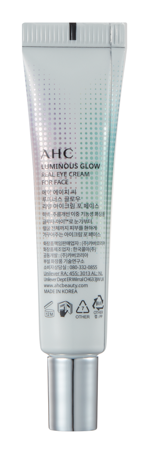 AHC LUMINOUS GLOW Real Eye Cream for Face 12ml