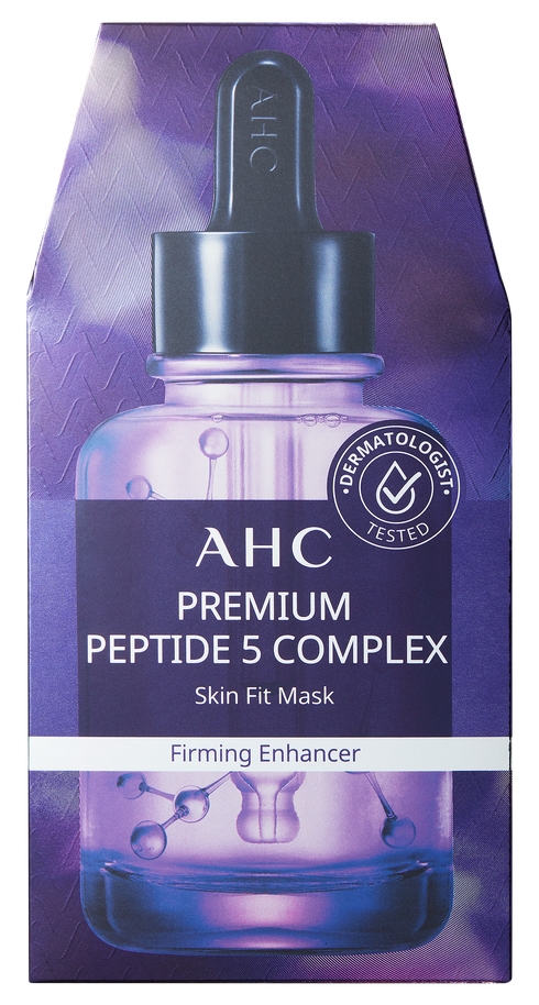 AHC Premium Peptide5 Complex Skin Fit Mask 5pc x 27ml