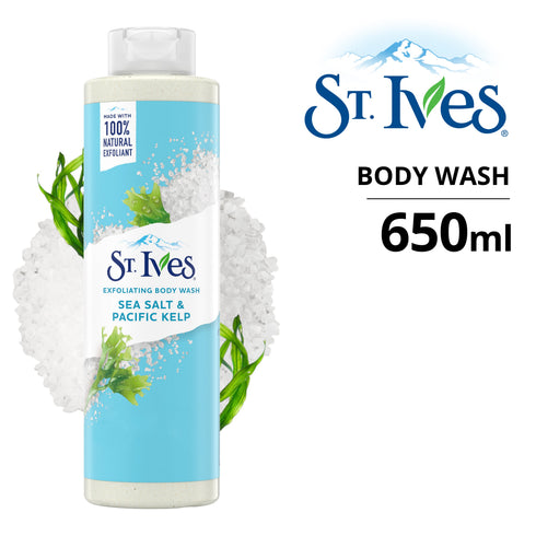 St. Ives Exfoliating Body Wash Sea Salt & Pacific Kelp 650ml