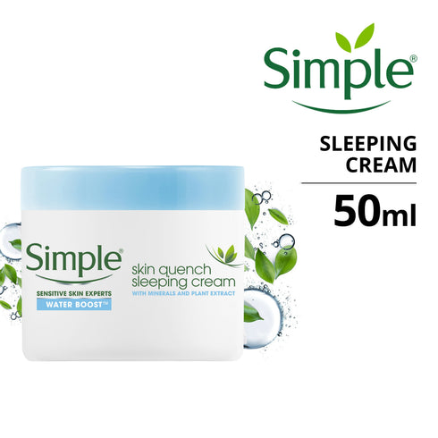 Simple Water Boost Skin Quench Sleeping Cream 50ml
