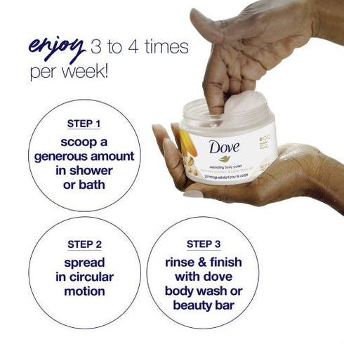 Dove Body Polish Colloidal Oatmeal & Calendula Oil Gentle Exfoliating Body Scrub 298g